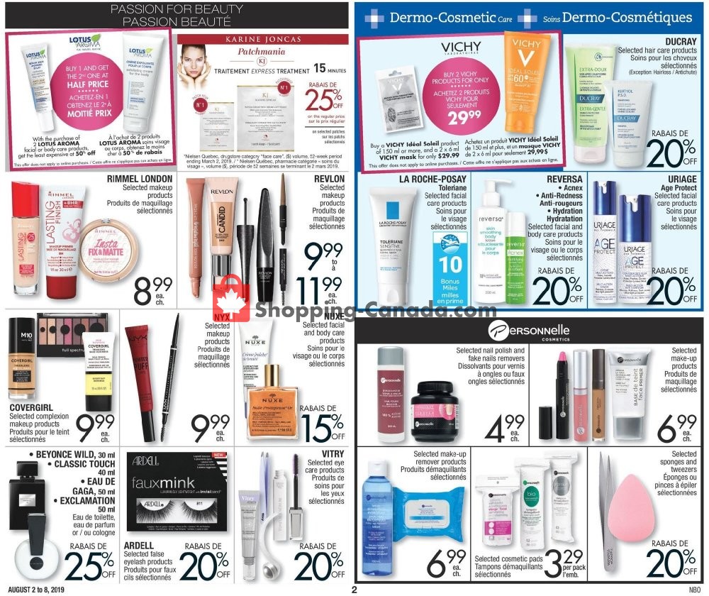 Jean Coutu Pharmacy flyer from Friday August 2, 2019 to Thursday August 8, 2019 - page 2