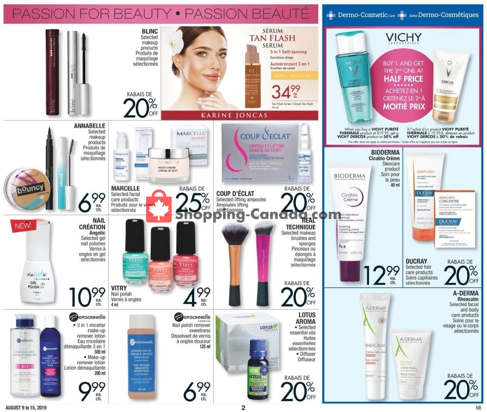 Jean Coutu Pharmacy flyer from Friday August 9, 2019 to Thursday August 15, 2019 - page 2