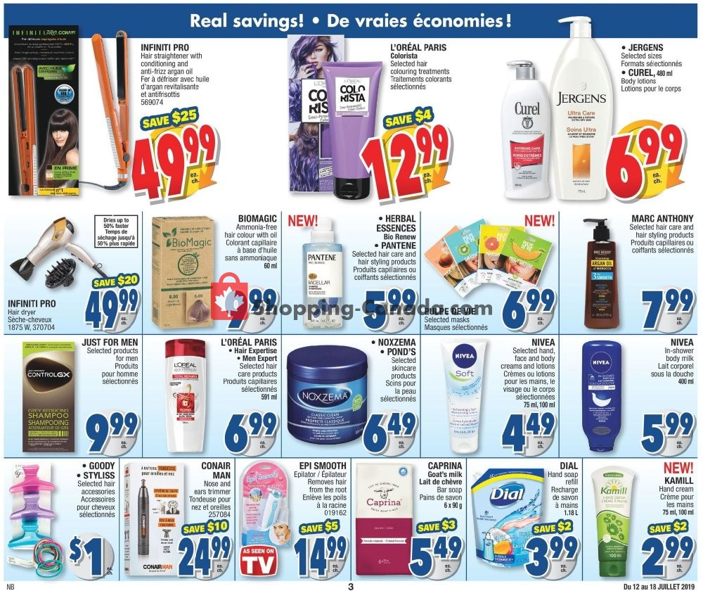 Jean Coutu Pharmacy flyer from Friday July 12, 2019 to Thursday July 18, 2019 - page 3