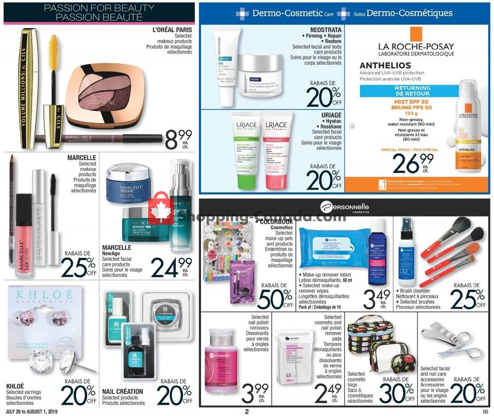 Jean Coutu Pharmacy flyer from Friday July 26, 2019 to Thursday August 1, 2019 - page 2