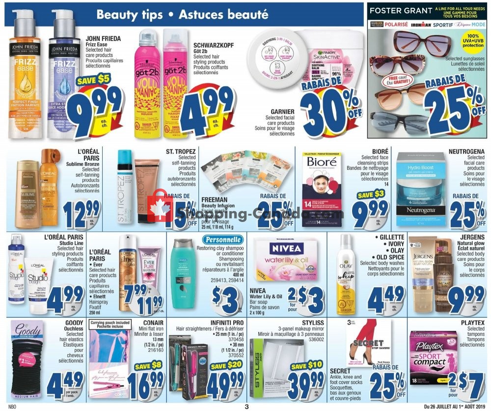 Jean Coutu Pharmacy flyer from Friday July 26, 2019 to Thursday August 1, 2019 - page 3