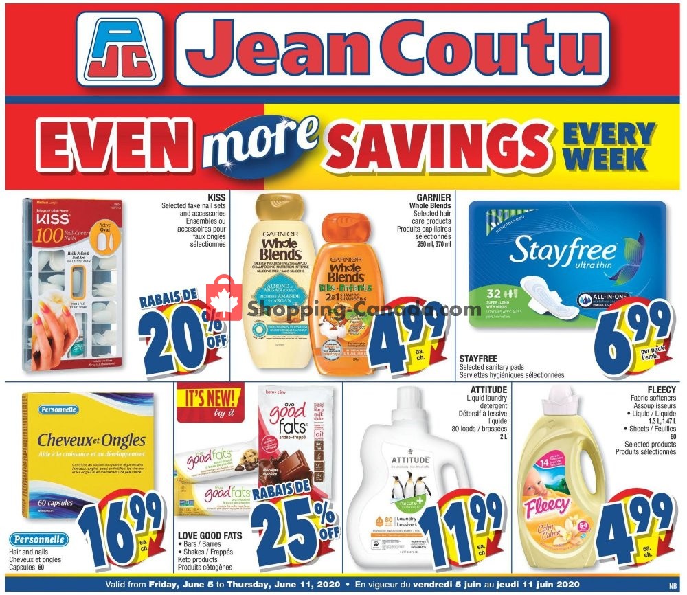 Jean Coutu Pharmacy flyer from Friday June 5, 2020 to Thursday June 11, 2020 - page 1