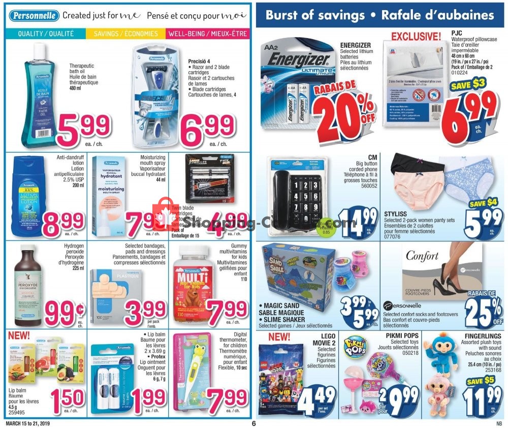 Jean Coutu Pharmacy flyer from Friday March 15, 2019 to Thursday March 21, 2019 - page 6
