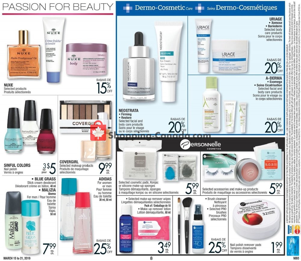 Jean Coutu Pharmacy flyer from Friday March 15, 2019 to Thursday March 21, 2019 - page 8