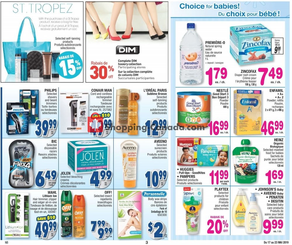 Jean Coutu Pharmacy flyer from Friday May 17, 2019 to Thursday May 23, 2019 - page 3