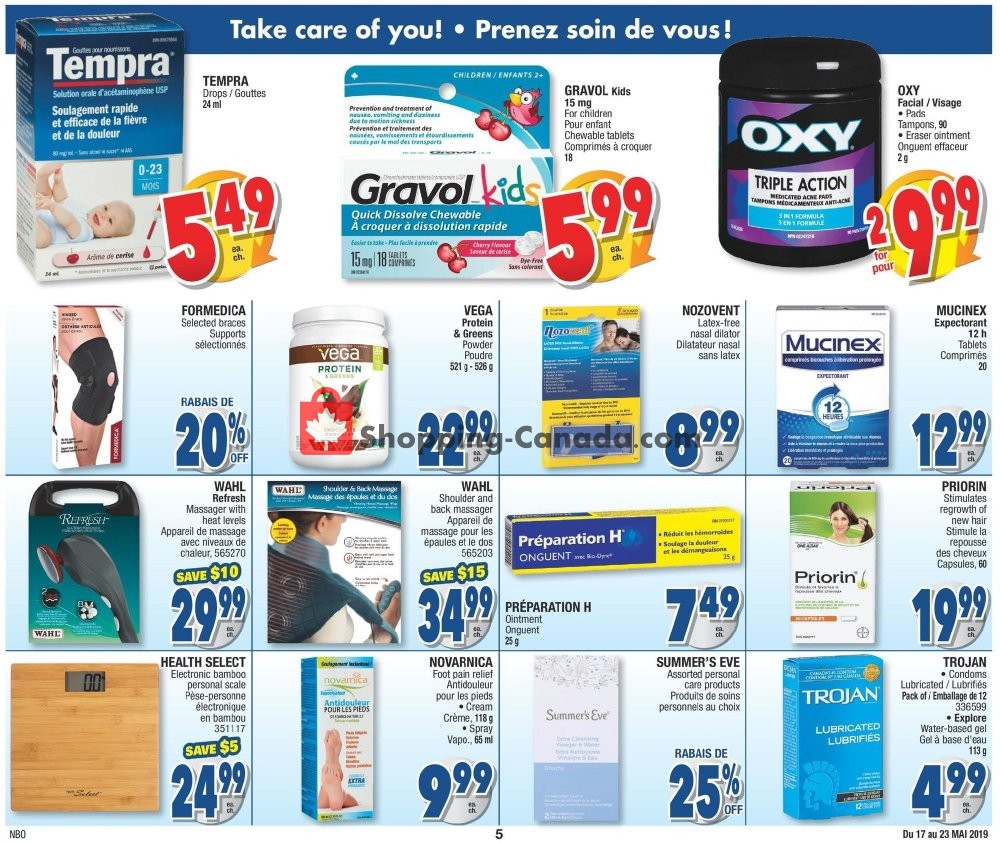 Jean Coutu Pharmacy flyer from Friday May 17, 2019 to Thursday May 23, 2019 - page 5