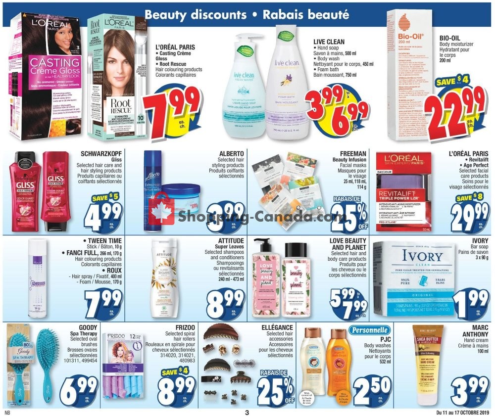 Jean Coutu Pharmacy flyer from Friday October 11, 2019 to Thursday October 17, 2019 - page 3