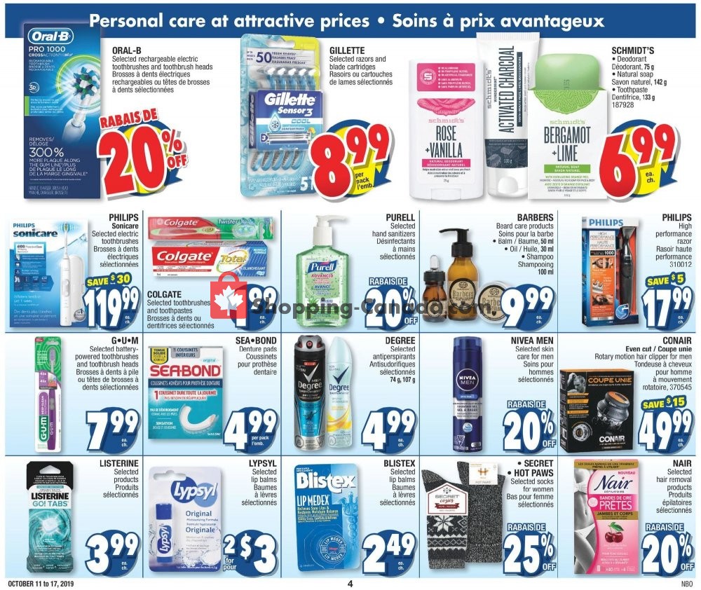 Jean Coutu Pharmacy flyer from Friday October 11, 2019 to Thursday October 17, 2019 - page 4