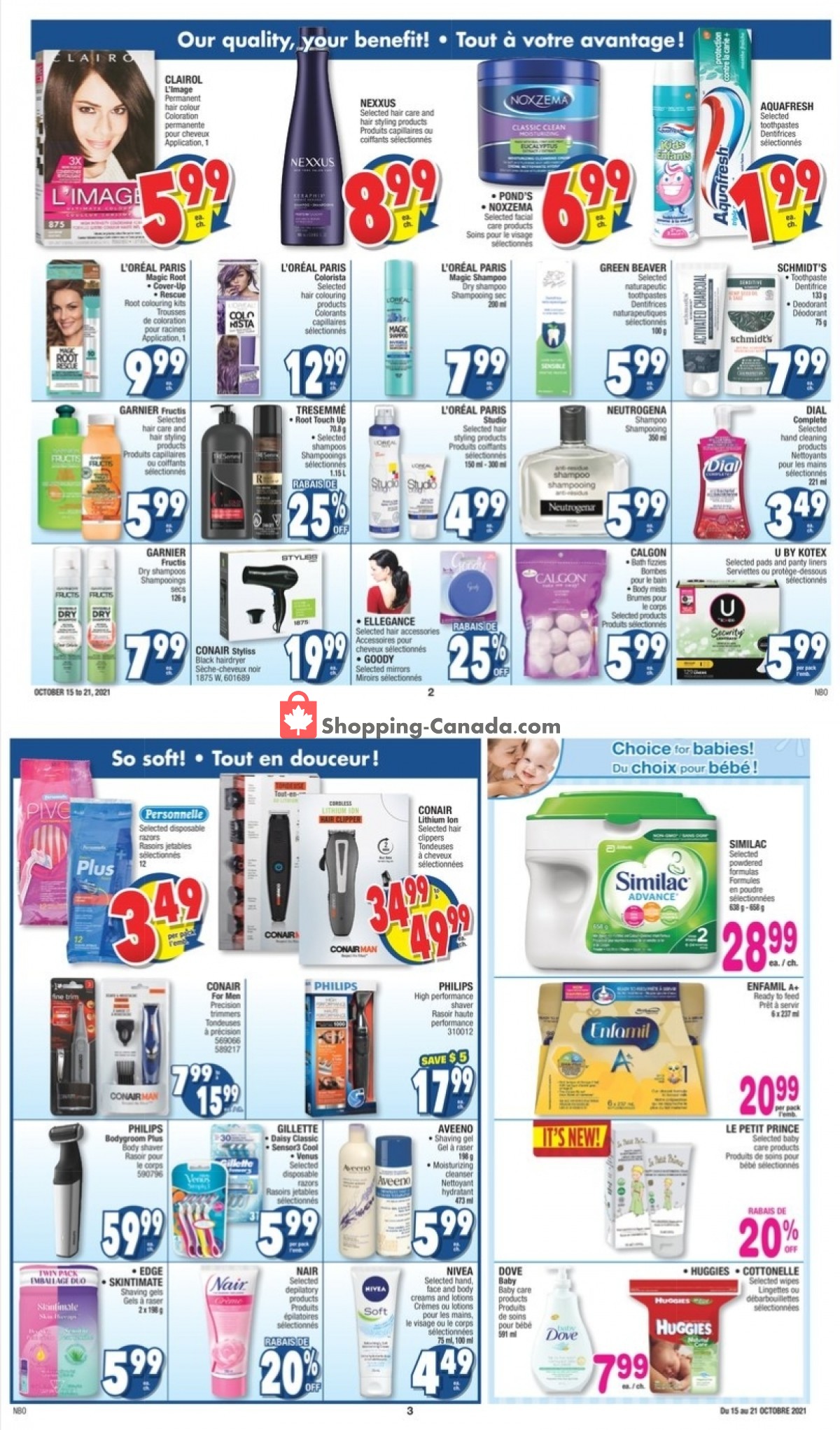 Jean Coutu Pharmacy flyer from Friday October 15, 2021 to Thursday October 21, 2021 - page 2