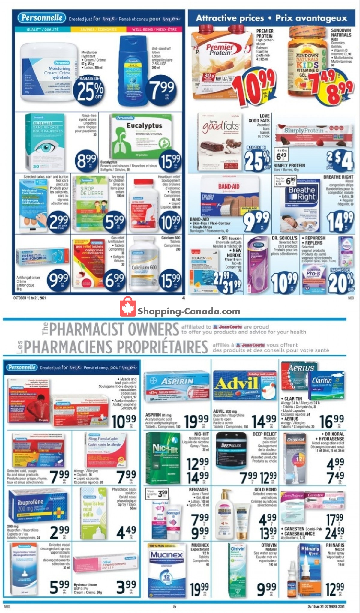 Jean Coutu Pharmacy flyer from Friday October 15, 2021 to Thursday October 21, 2021 - page 3