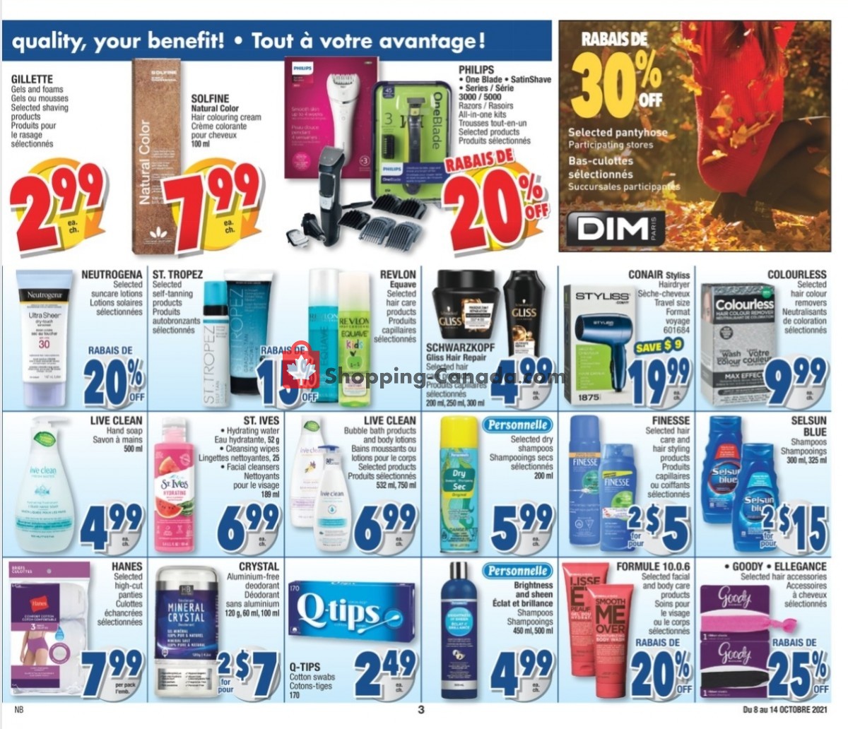 Jean Coutu Pharmacy flyer from Friday October 8, 2021 to Thursday October 14, 2021 - page 4
