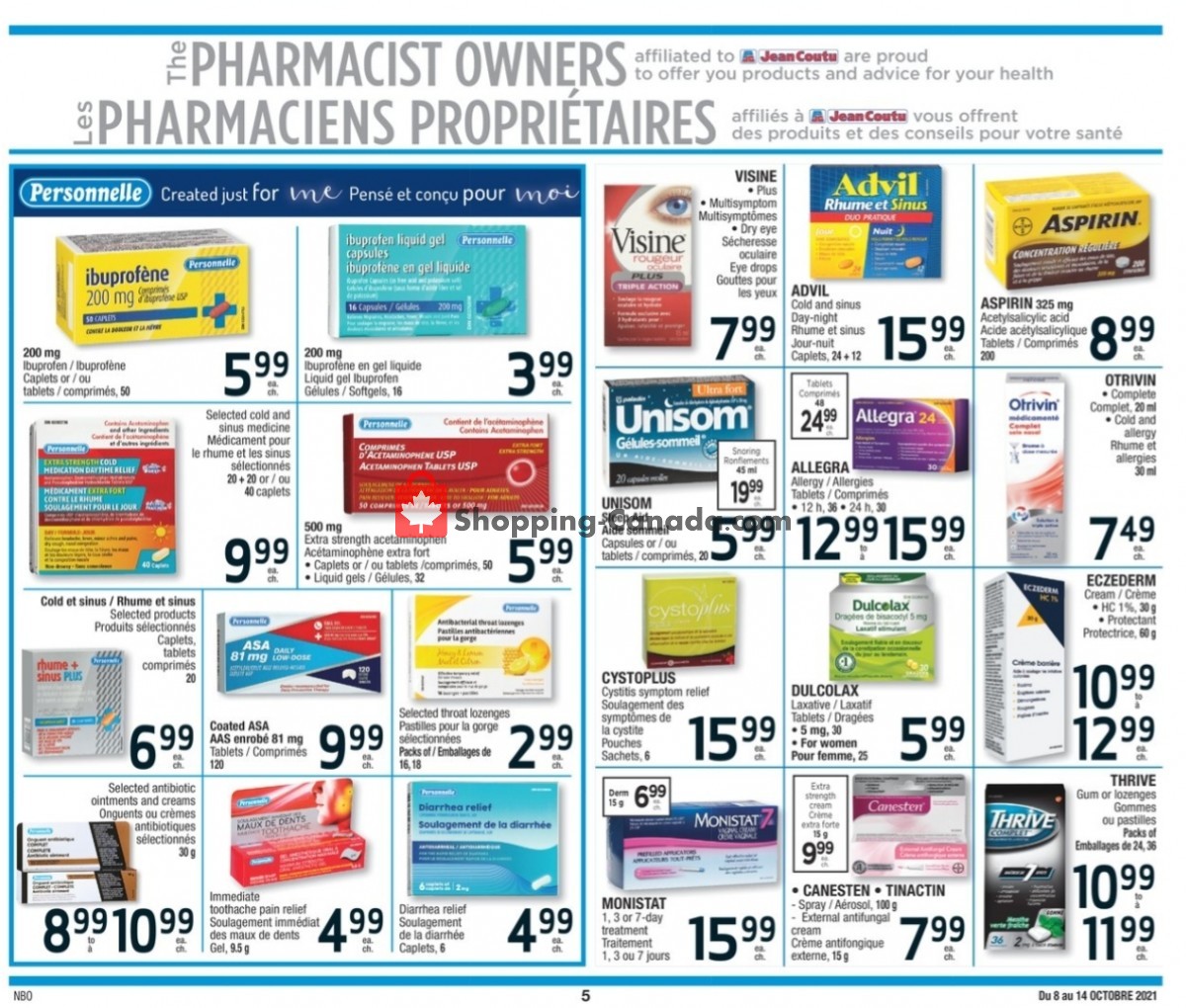 Jean Coutu Pharmacy flyer from Friday October 8, 2021 to Thursday October 14, 2021 - page 6