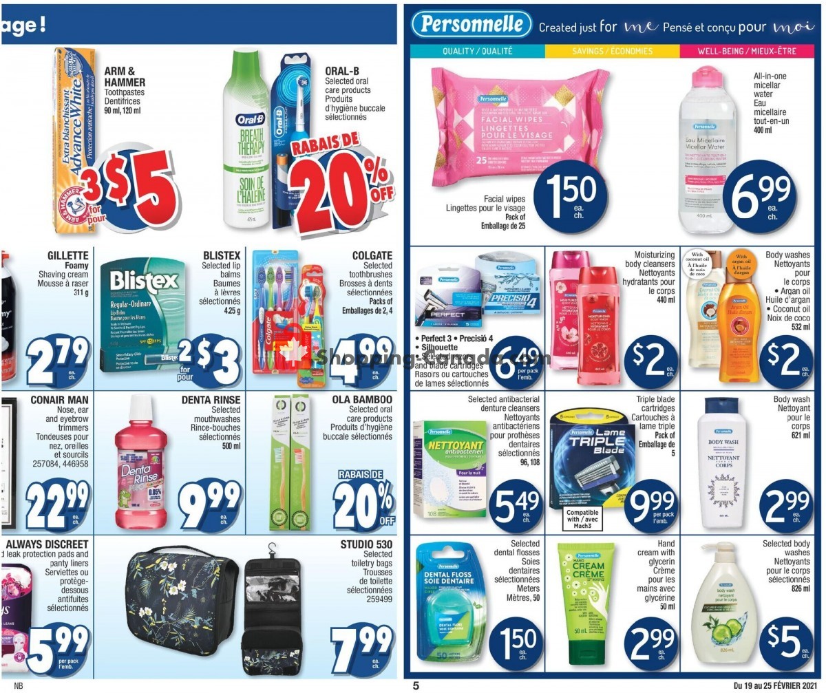 Jean Coutu Pharmacy flyer from Friday February 19, 2021 to Thursday February 25, 2021 - page 5