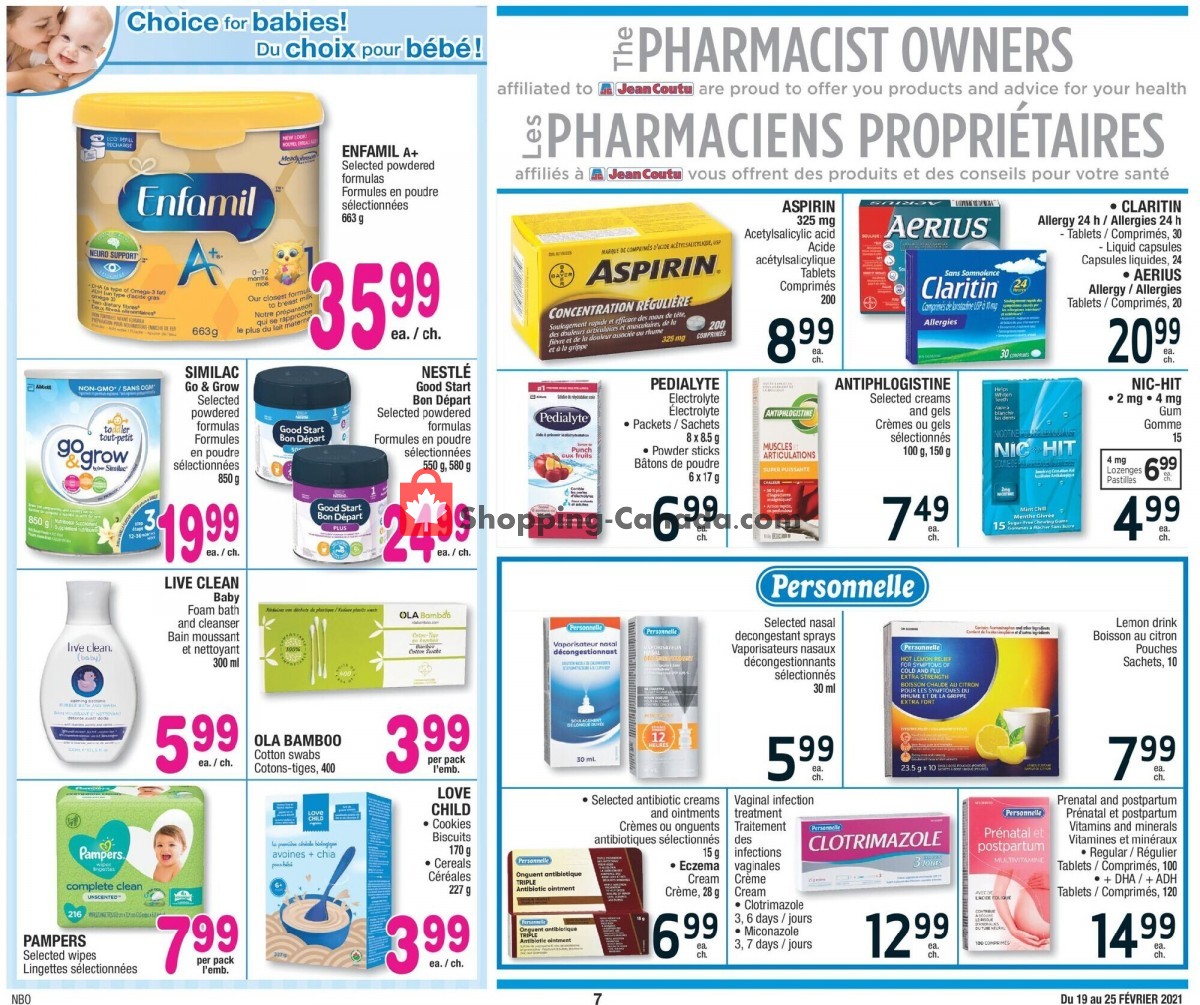 Jean Coutu Pharmacy flyer from Friday February 19, 2021 to Thursday February 25, 2021 - page 7