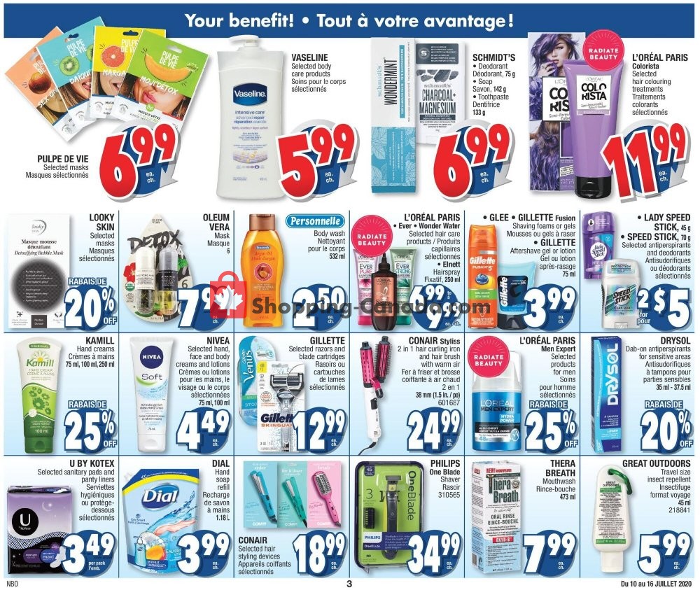 Jean Coutu Pharmacy flyer from Friday July 10, 2020 to Thursday July 16, 2020 - page 3