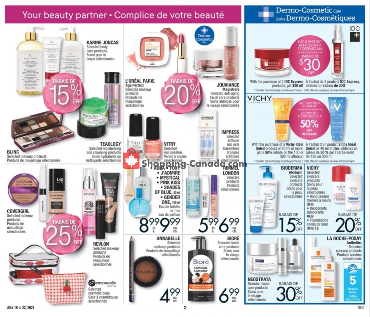 Jean Coutu Pharmacy flyer from Friday July 16, 2021 to Thursday July 22, 2021 - page 2