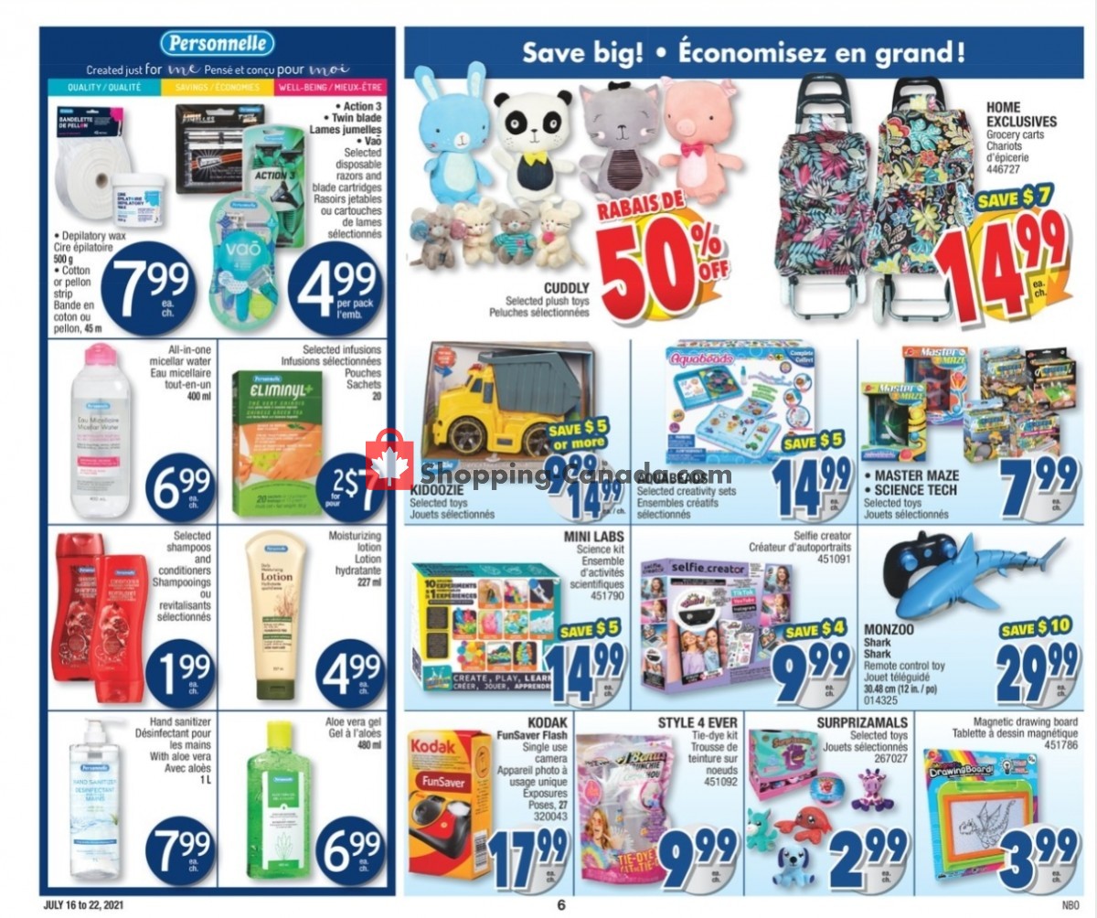 Jean Coutu Pharmacy flyer from Friday July 16, 2021 to Thursday July 22, 2021 - page 6