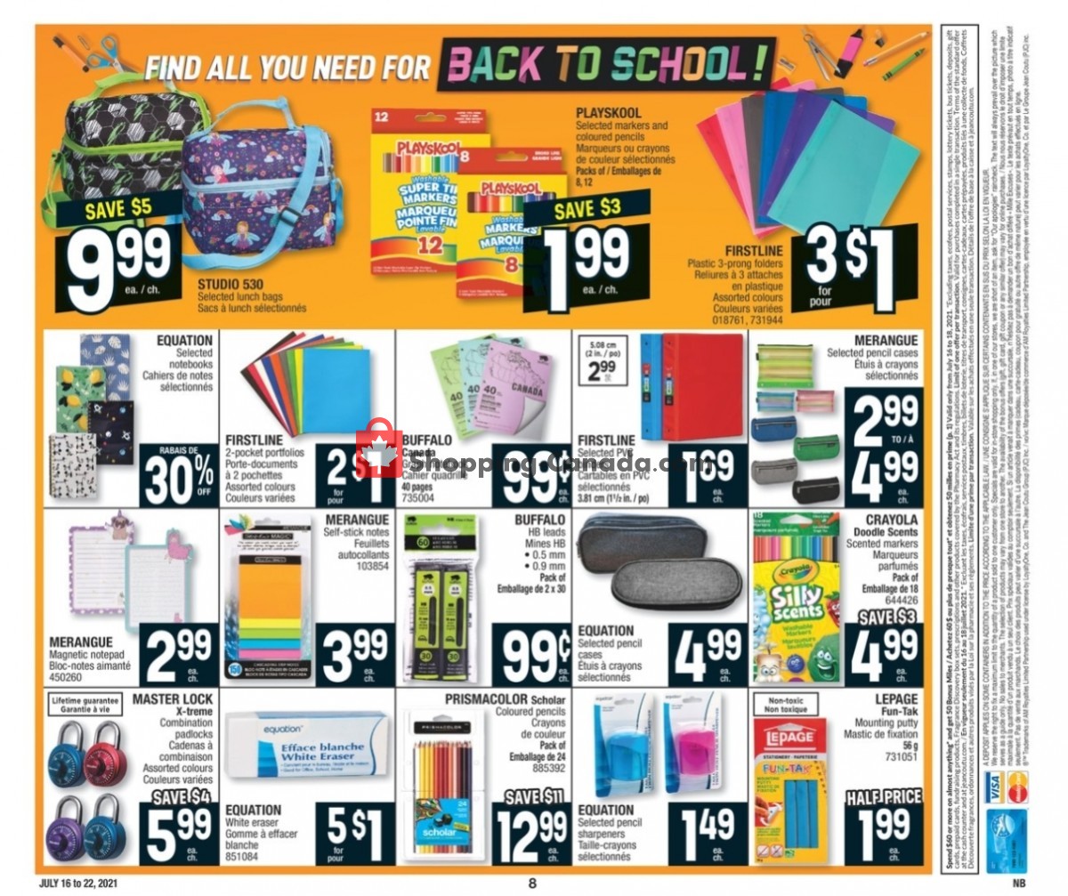 Jean Coutu Pharmacy flyer from Friday July 16, 2021 to Thursday July 22, 2021 - page 8