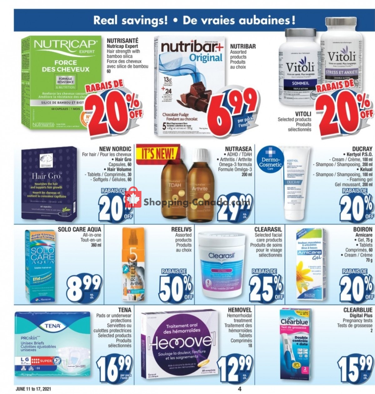 Jean Coutu Pharmacy flyer from Friday June 11, 2021 to Thursday June 17, 2021 - page 4