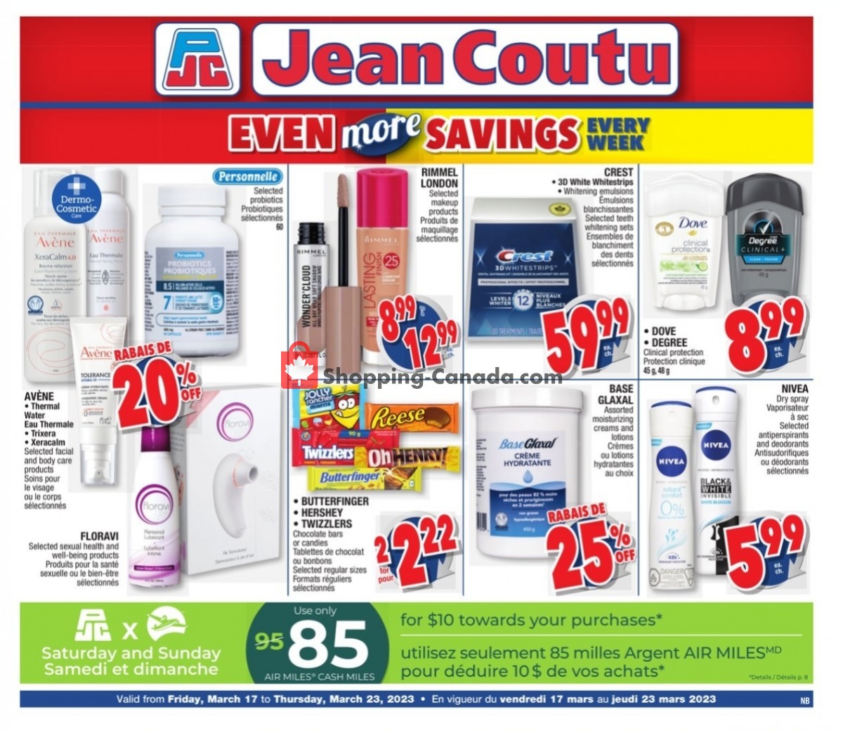 Jean Coutu Pharmacy Canada, flyer (Even More Savings Every Week