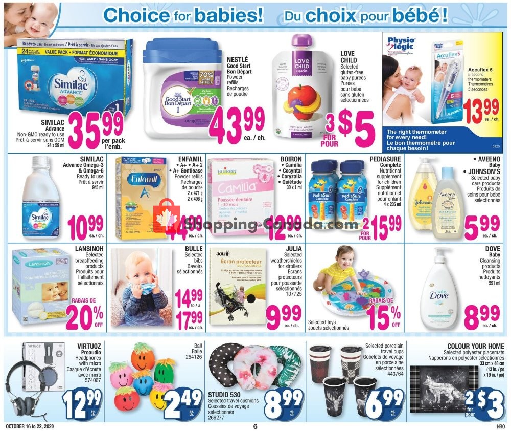 Jean Coutu Pharmacy flyer from Friday October 16, 2020 to Thursday October 22, 2020 - page 6