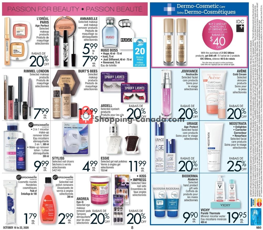 Jean Coutu Pharmacy flyer from Friday October 16, 2020 to Thursday October 22, 2020 - page 8