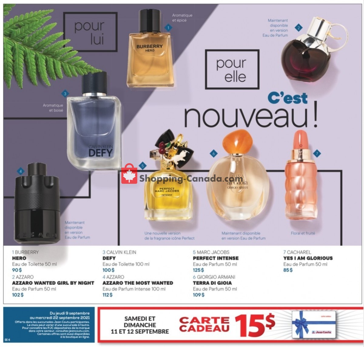 Jean Coutu Pharmacy flyer from Thursday September 9, 2021 to Wednesday September 22, 2021 - page 6