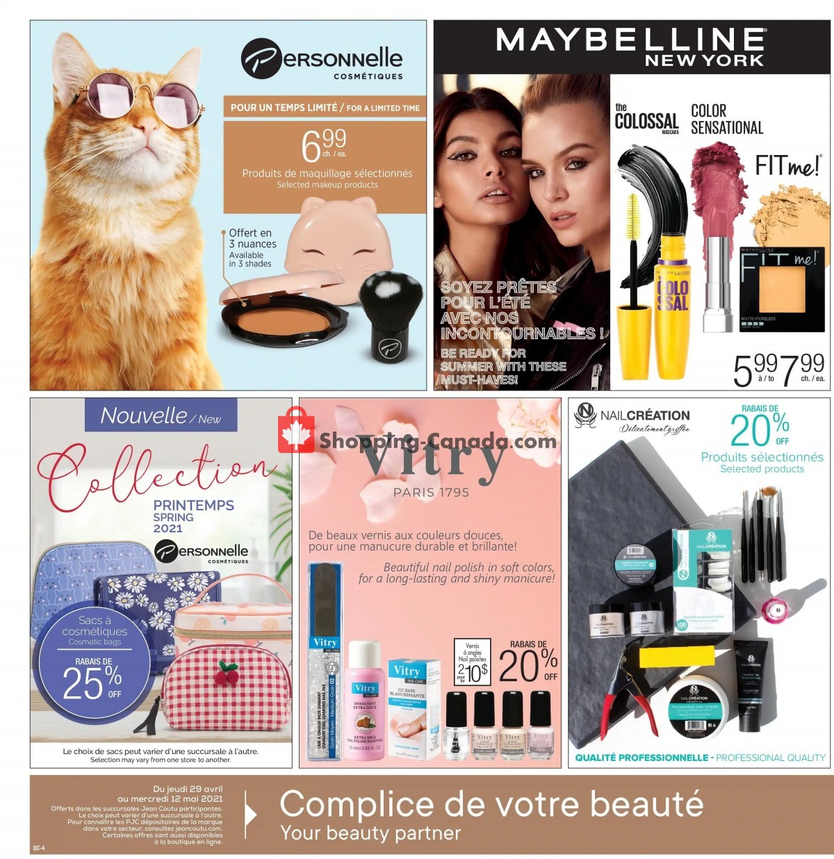 Jean Coutu Pharmacy flyer from Thursday April 29, 2021 to Wednesday May 12, 2021 - page 4