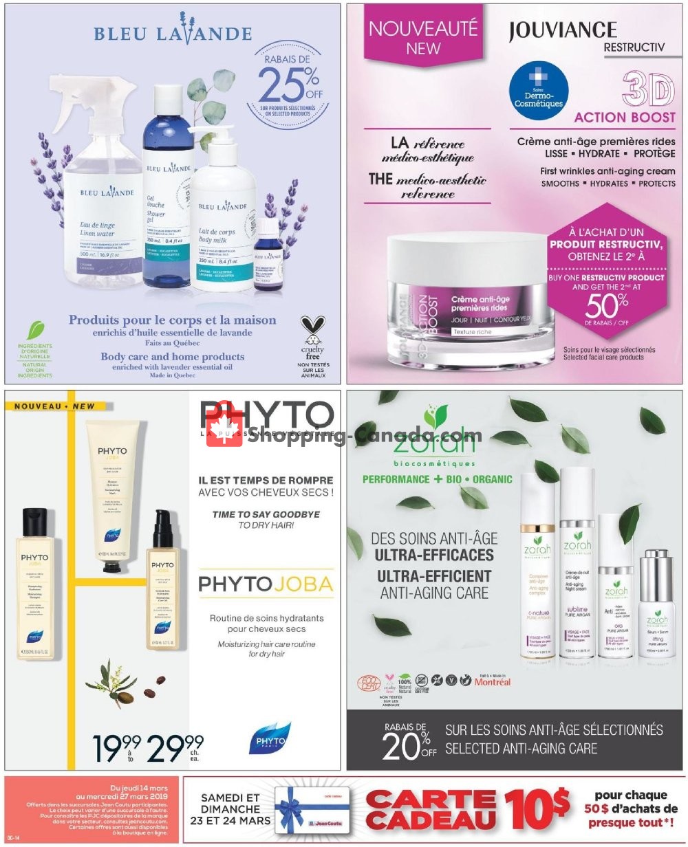 Jean Coutu Pharmacy flyer from Thursday March 14, 2019 to Wednesday March 27, 2019 - page 14