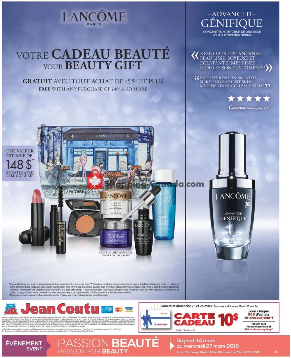 Jean Coutu Pharmacy flyer from Thursday March 14, 2019 to Wednesday March 27, 2019 - page 16