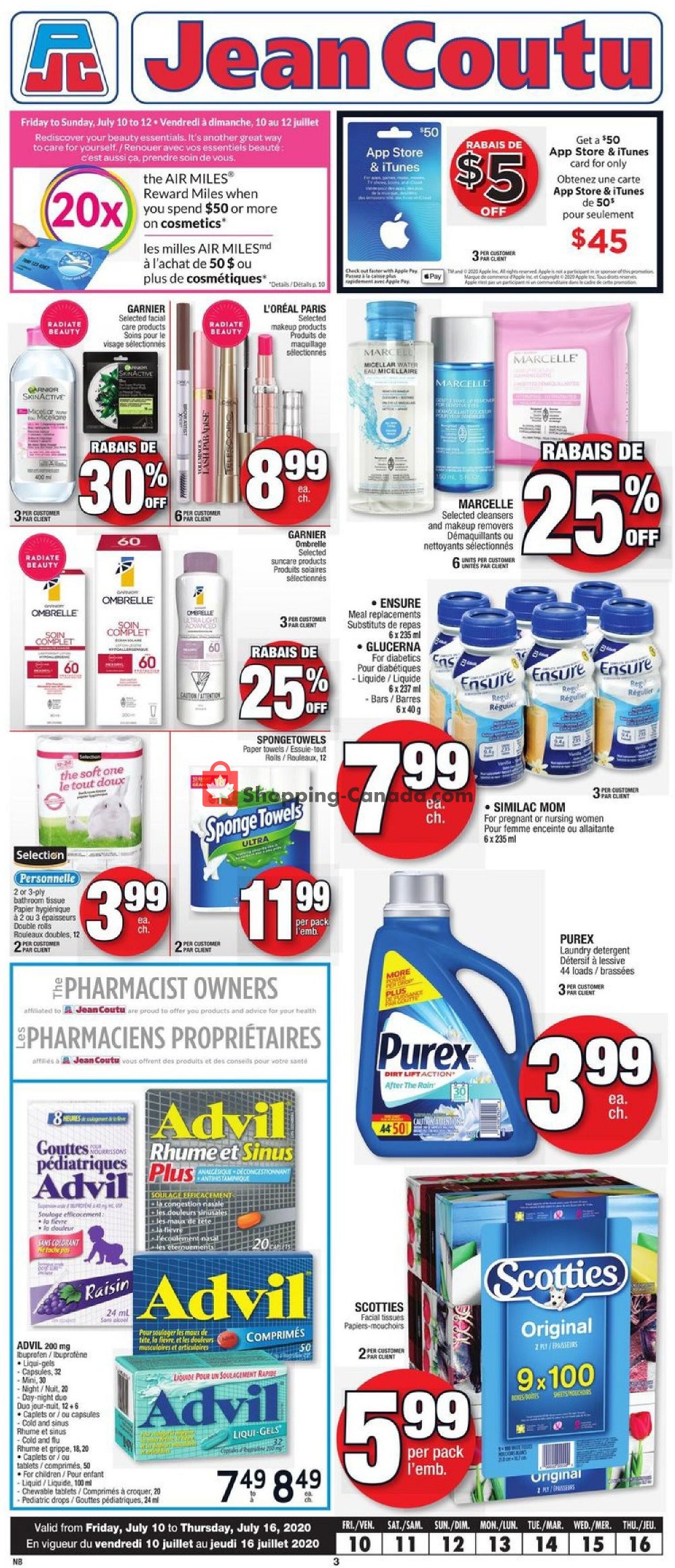 Jean Coutu Pharmacy flyer from Friday July 10, 2020 to Thursday July 16, 2020 - page 2