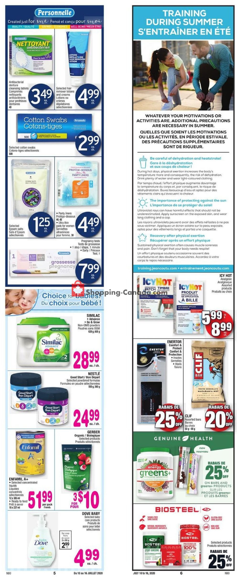 Jean Coutu Pharmacy flyer from Friday July 10, 2020 to Thursday July 16, 2020 - page 4