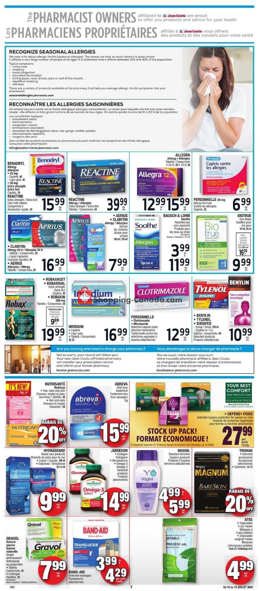 Jean Coutu Pharmacy flyer from Friday July 10, 2020 to Thursday July 16, 2020 - page 5