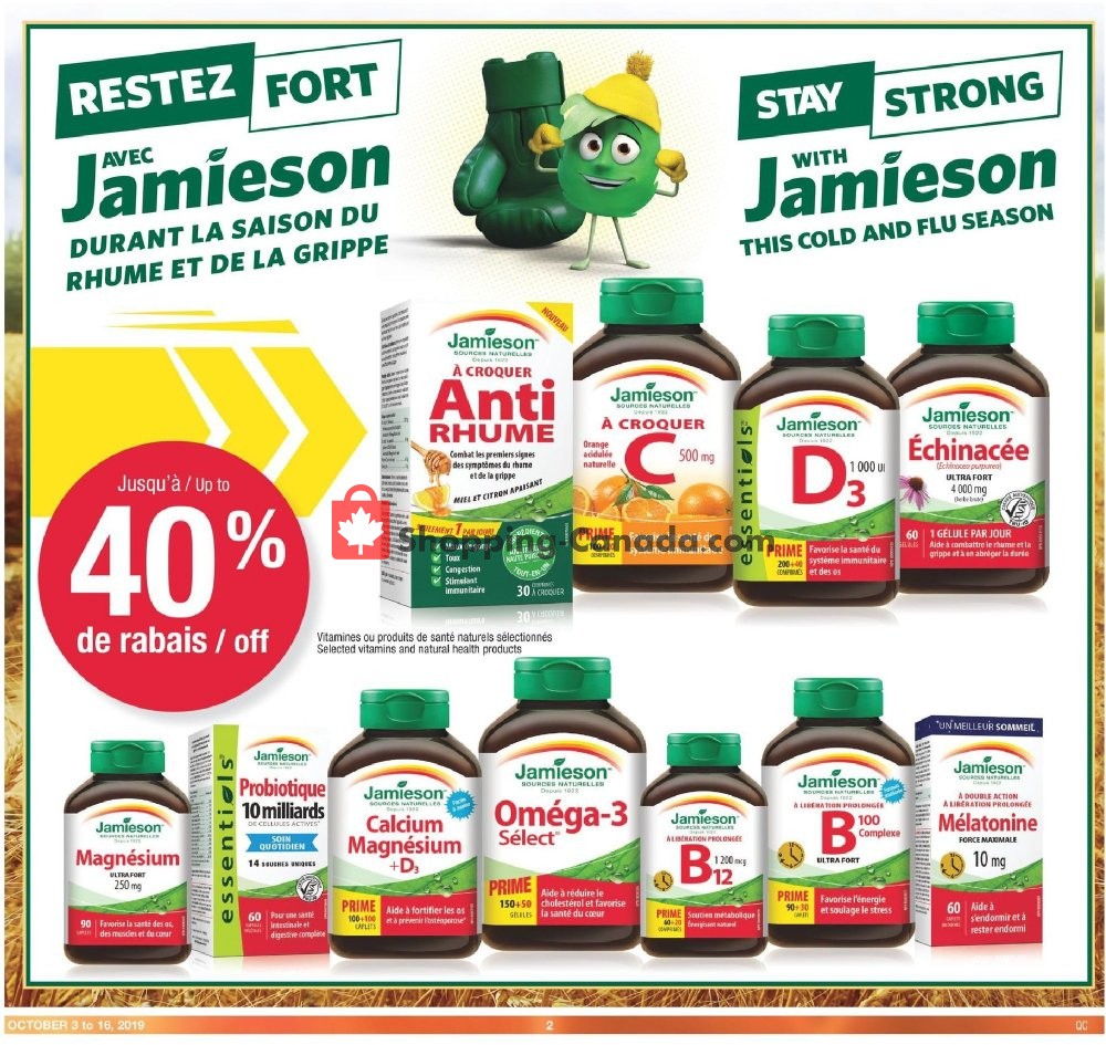 Jean Coutu Pharmacy flyer from Thursday October 3, 2019 to Wednesday October 16, 2019 - page 2