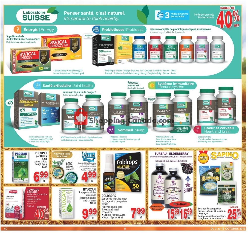 Jean Coutu Pharmacy flyer from Thursday October 3, 2019 to Wednesday October 16, 2019 - page 5