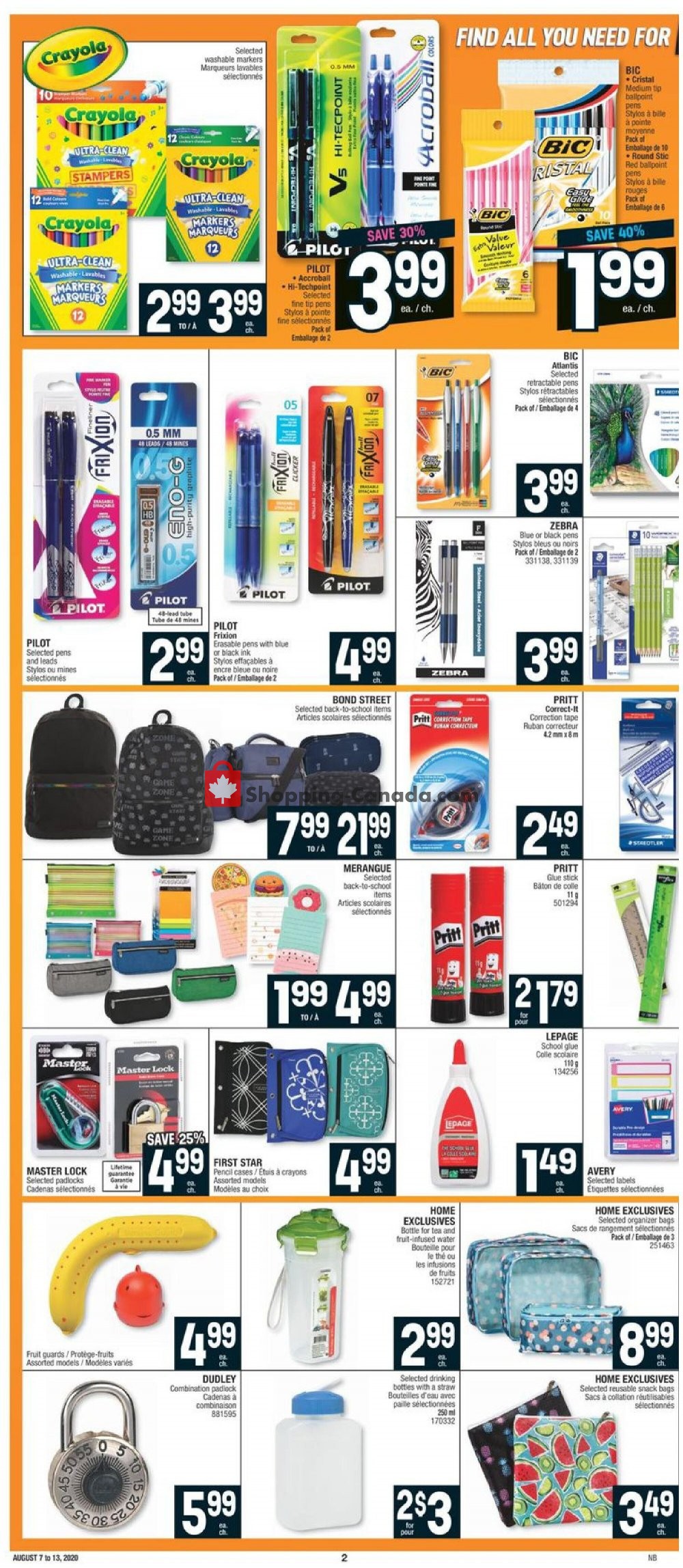Jean Coutu Pharmacy flyer from Friday August 7, 2020 to Thursday August 13, 2020 - page 2