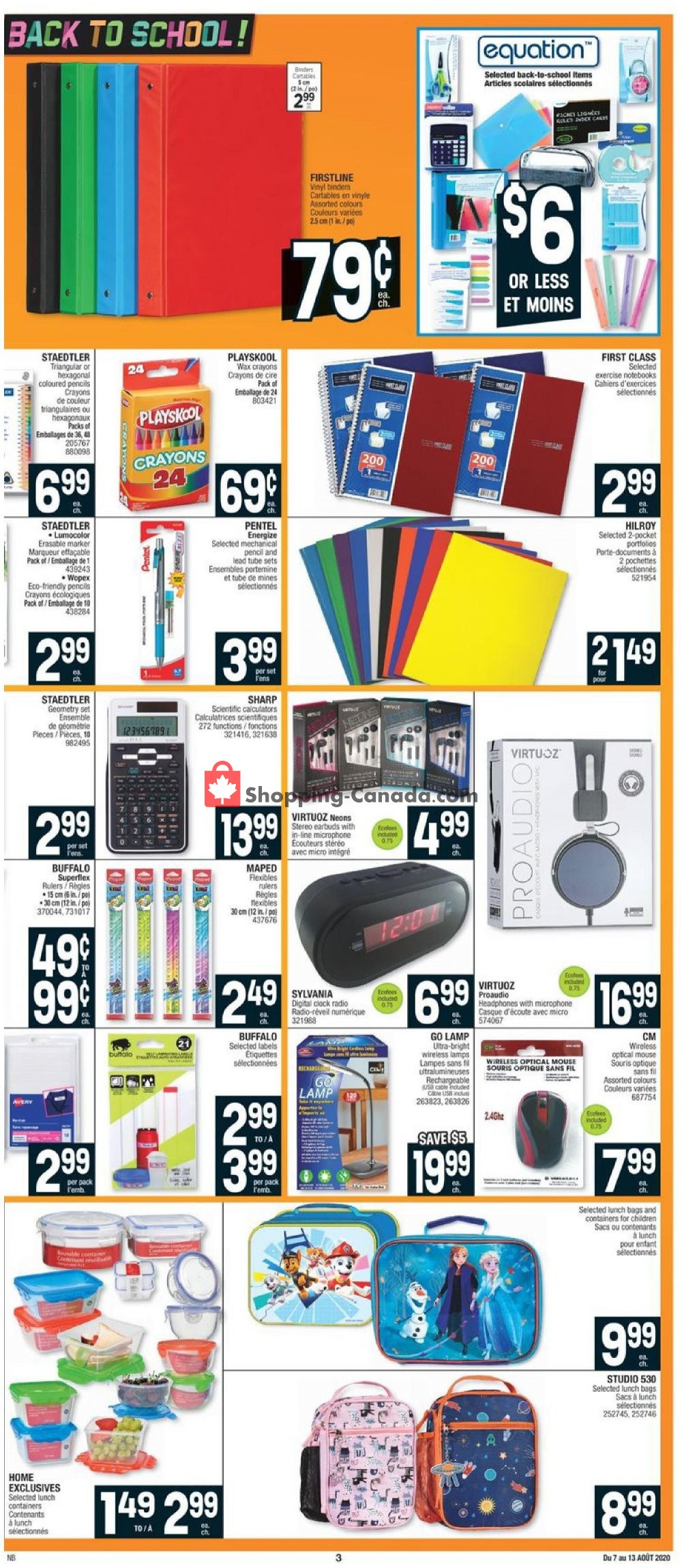 Jean Coutu Pharmacy flyer from Friday August 7, 2020 to Thursday August 13, 2020 - page 3