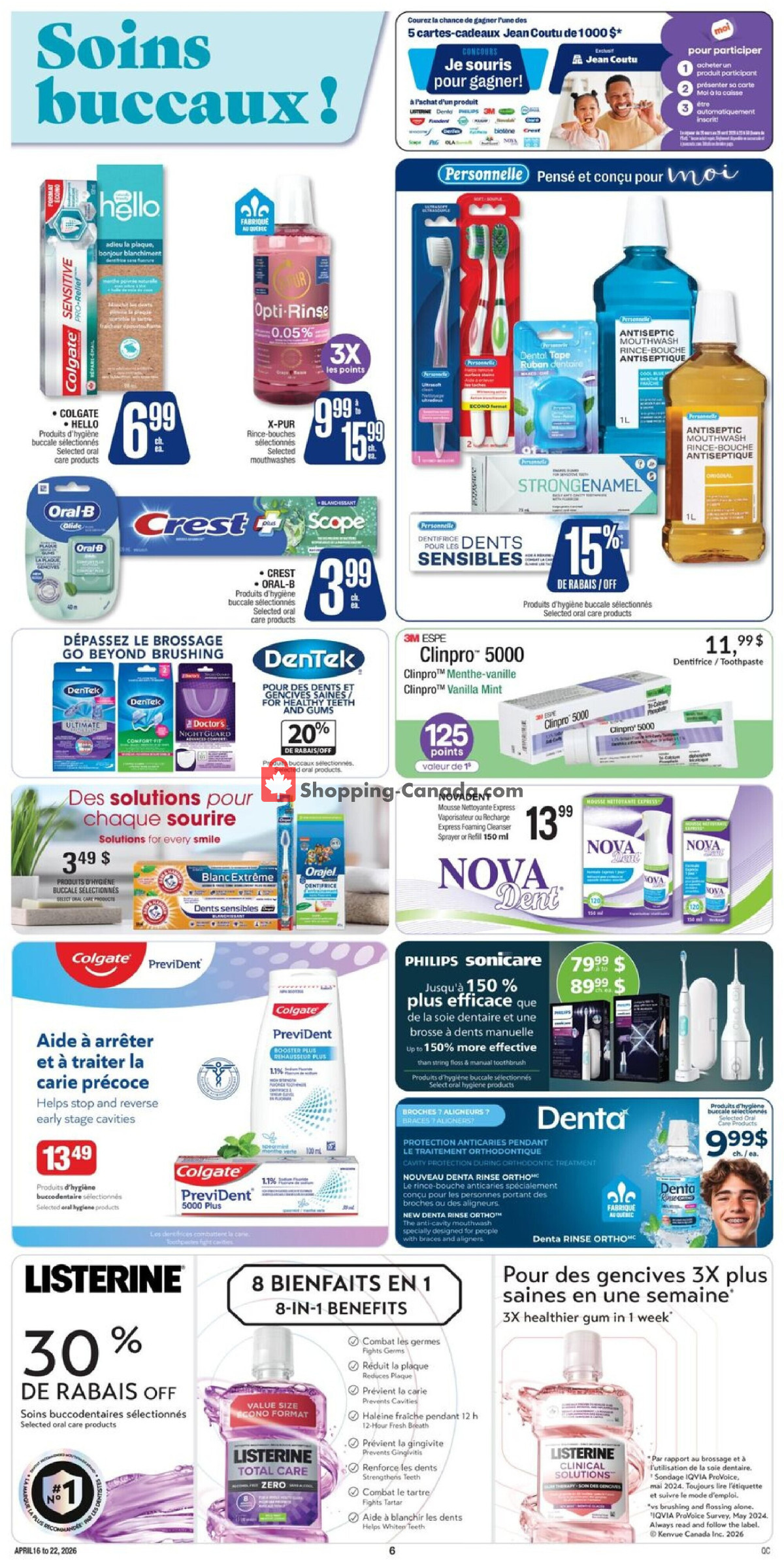 Jean Coutu Pharmacy flyer from Thursday April 16, 2026 to Wednesday April 22, 2026 - page 5