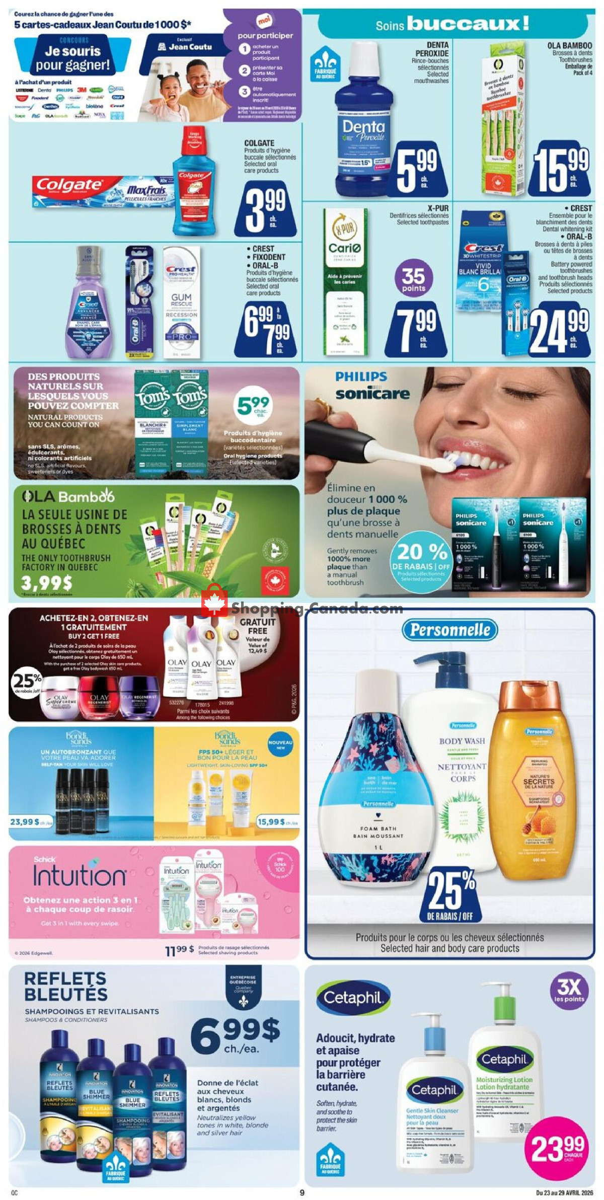 Jean Coutu Pharmacy flyer from Thursday April 23, 2026 to Wednesday April 29, 2026 - page 10