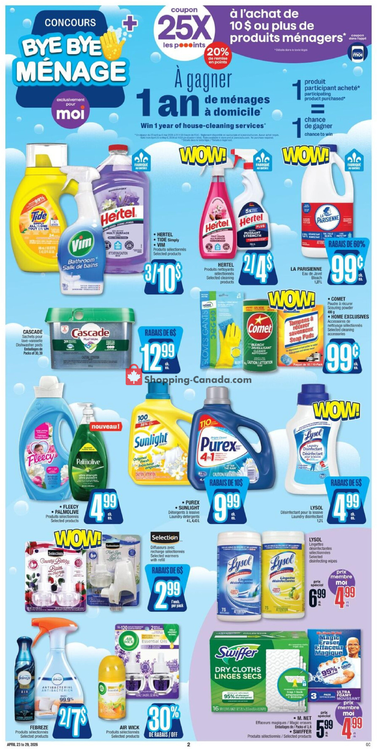 Jean Coutu Pharmacy flyer from Thursday April 23, 2026 to Wednesday April 29, 2026 - page 2