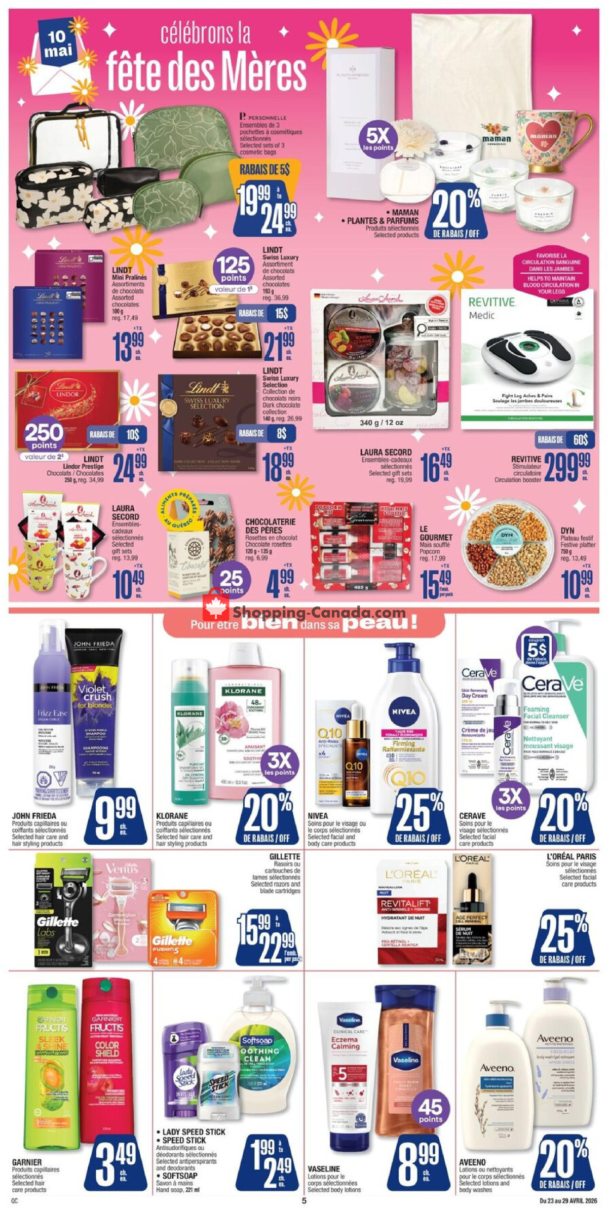 Jean Coutu Pharmacy flyer from Thursday April 23, 2026 to Wednesday April 29, 2026 - page 7