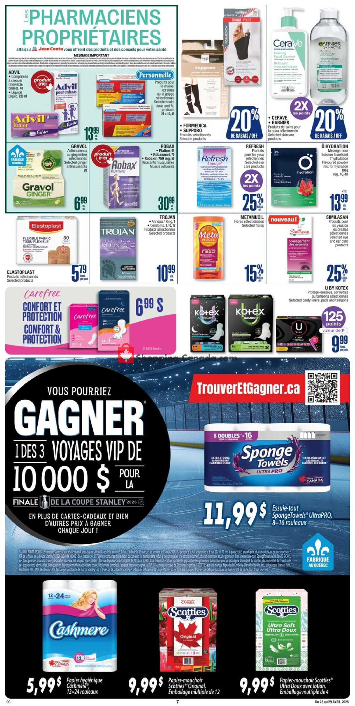 Jean Coutu Pharmacy flyer from Thursday April 23, 2026 to Wednesday April 29, 2026 - page 8