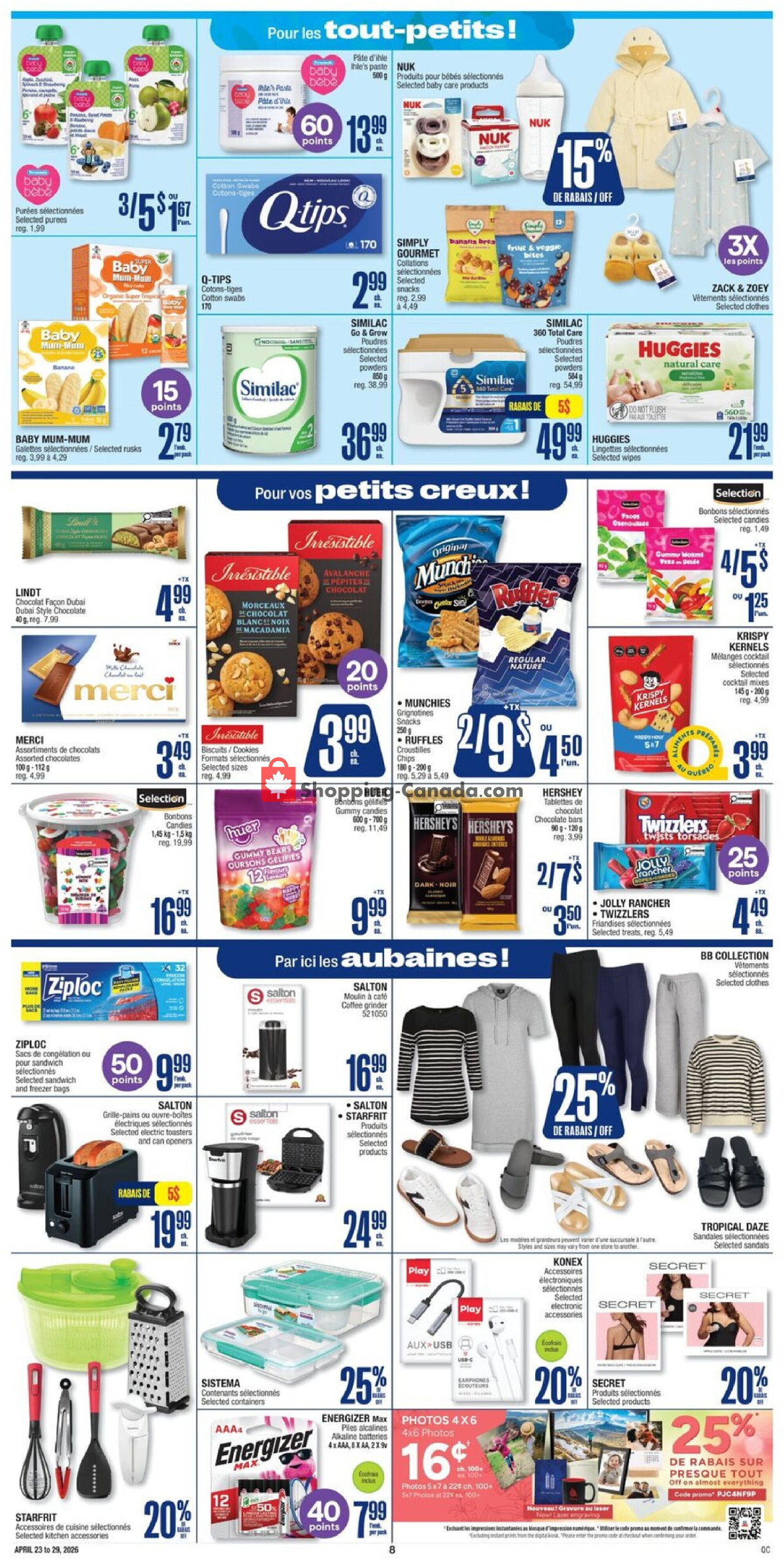 Jean Coutu Pharmacy flyer from Thursday April 23, 2026 to Wednesday April 29, 2026 - page 9