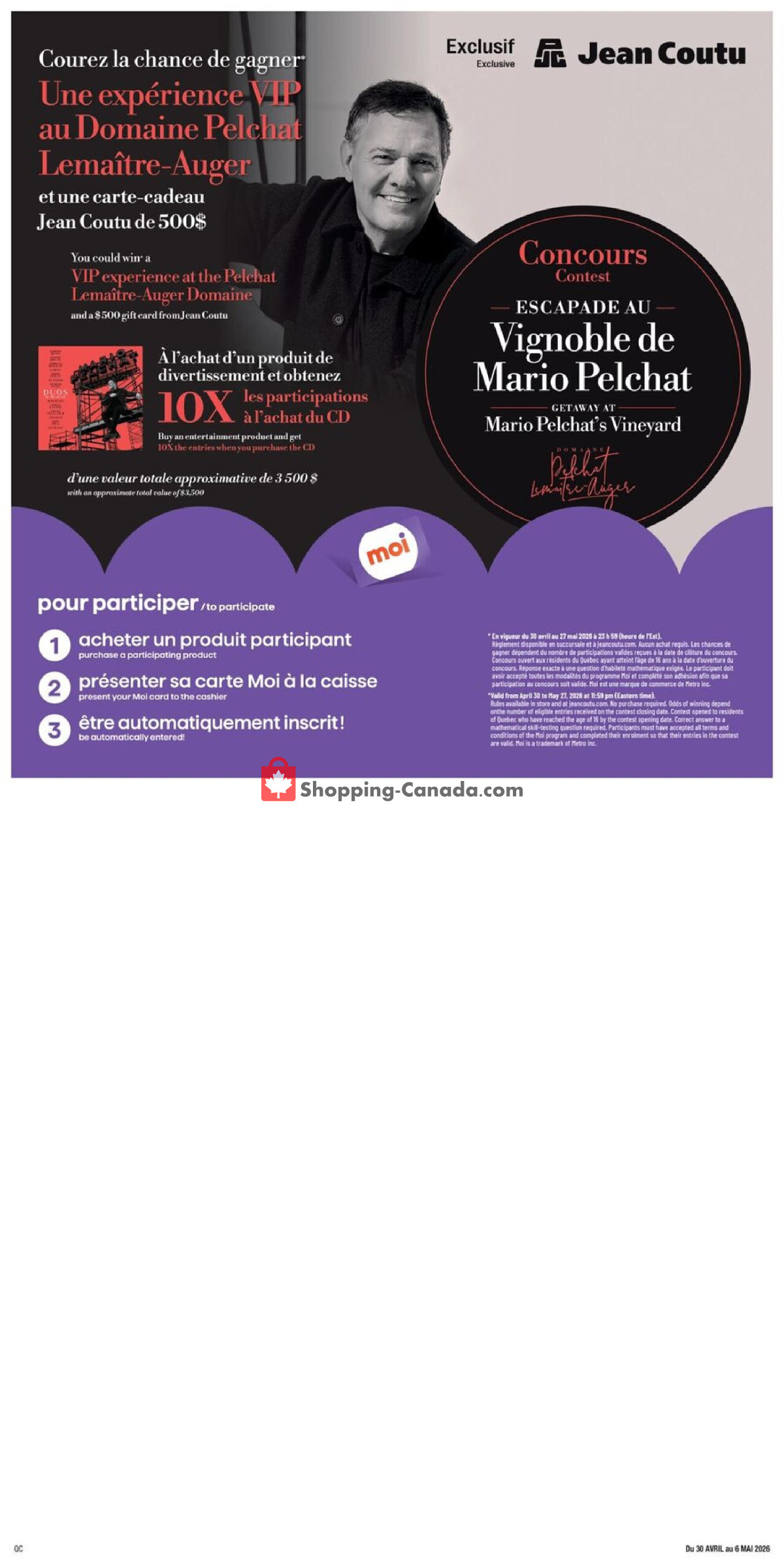 Jean Coutu Pharmacy flyer from Thursday April 30, 2026 to Wednesday May 6, 2026 - page 12