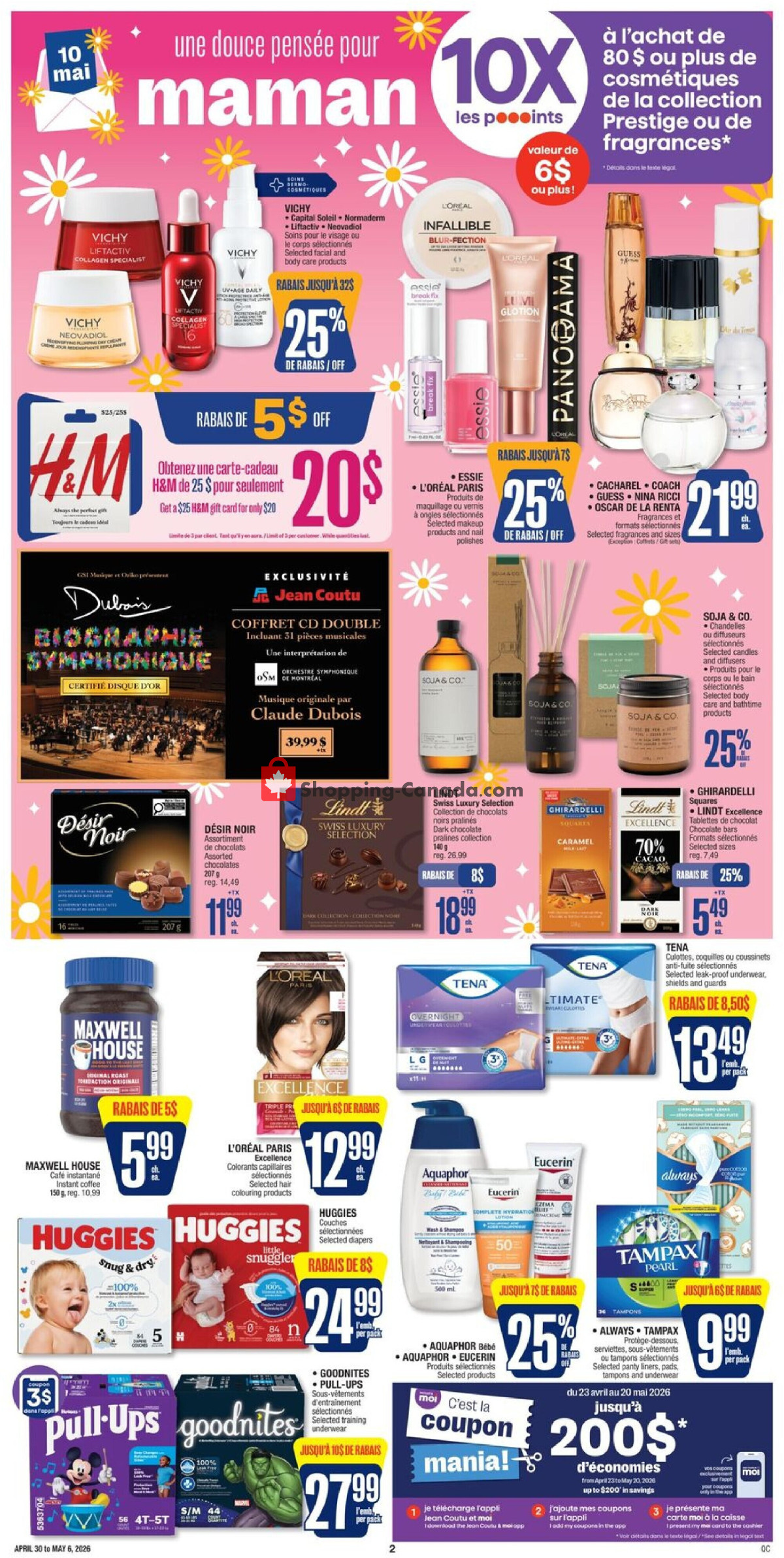 Jean Coutu Pharmacy flyer from Thursday April 30, 2026 to Wednesday May 6, 2026 - page 2
