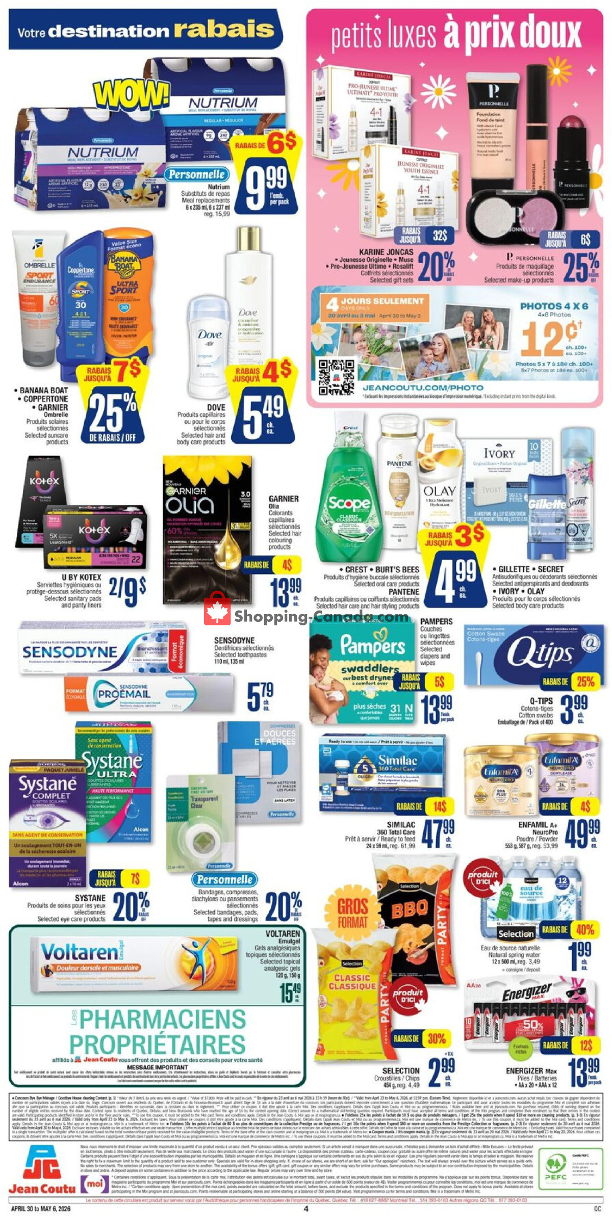 Jean Coutu Pharmacy flyer from Thursday April 30, 2026 to Wednesday May 6, 2026 - page 3