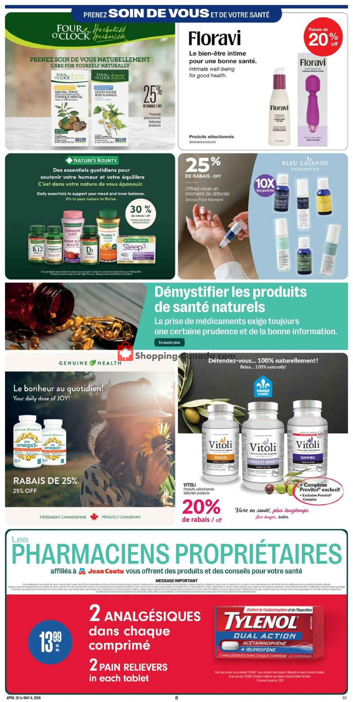Jean Coutu Pharmacy flyer from Thursday April 30, 2026 to Wednesday May 6, 2026 - page 9
