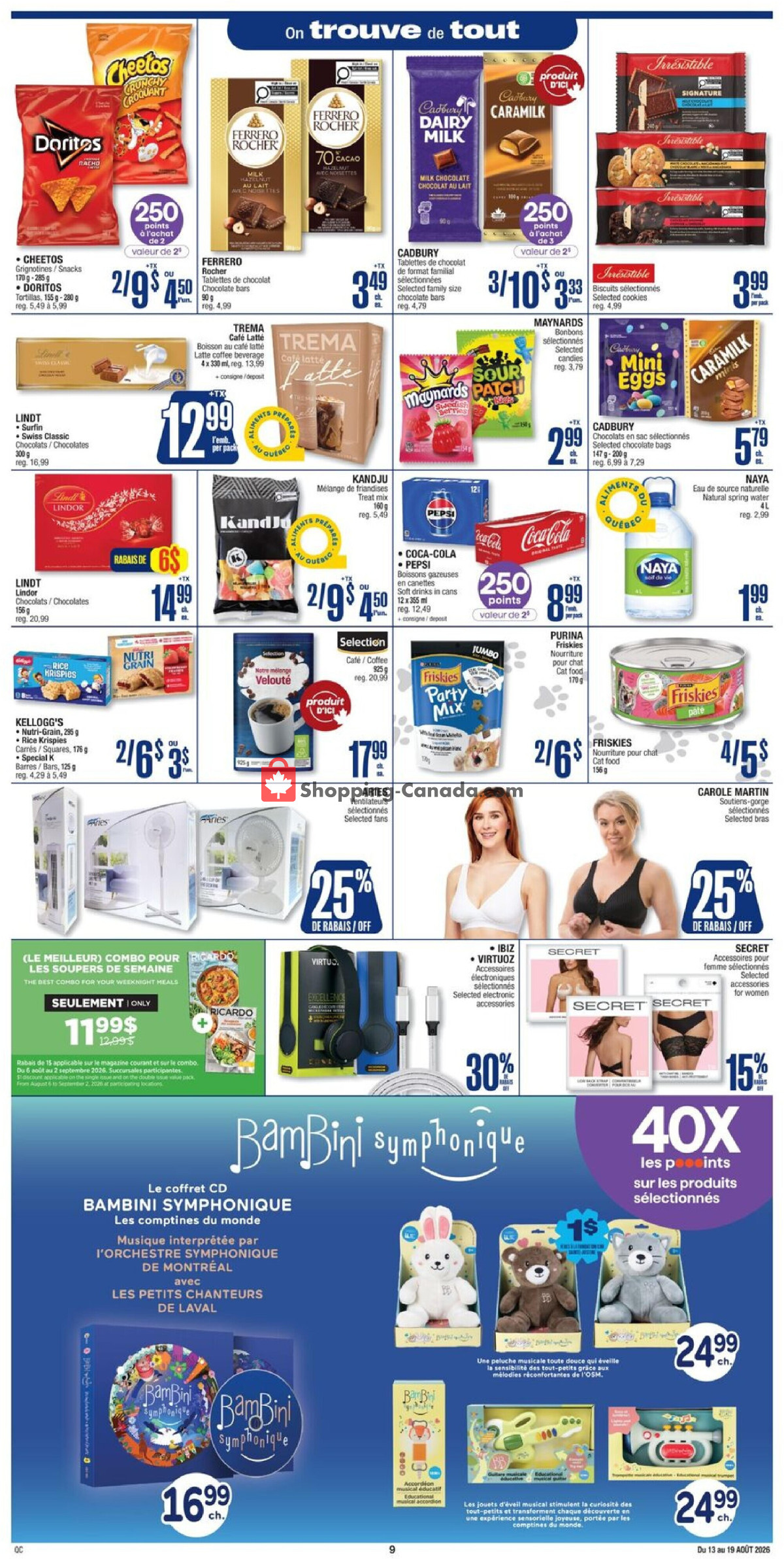 Jean Coutu Pharmacy flyer from Thursday August 13, 2026 to Wednesday August 19, 2026 - page 10