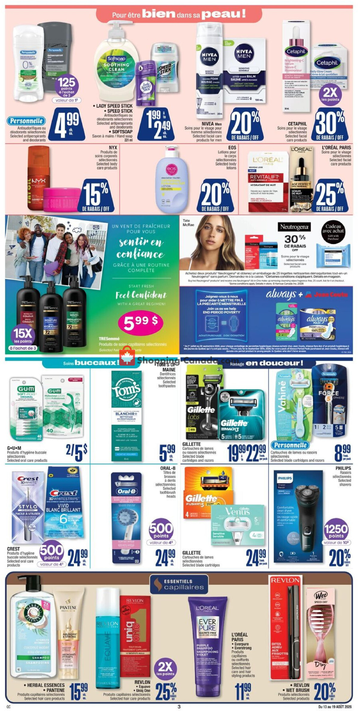 Jean Coutu Pharmacy flyer from Thursday August 13, 2026 to Wednesday August 19, 2026 - page 6