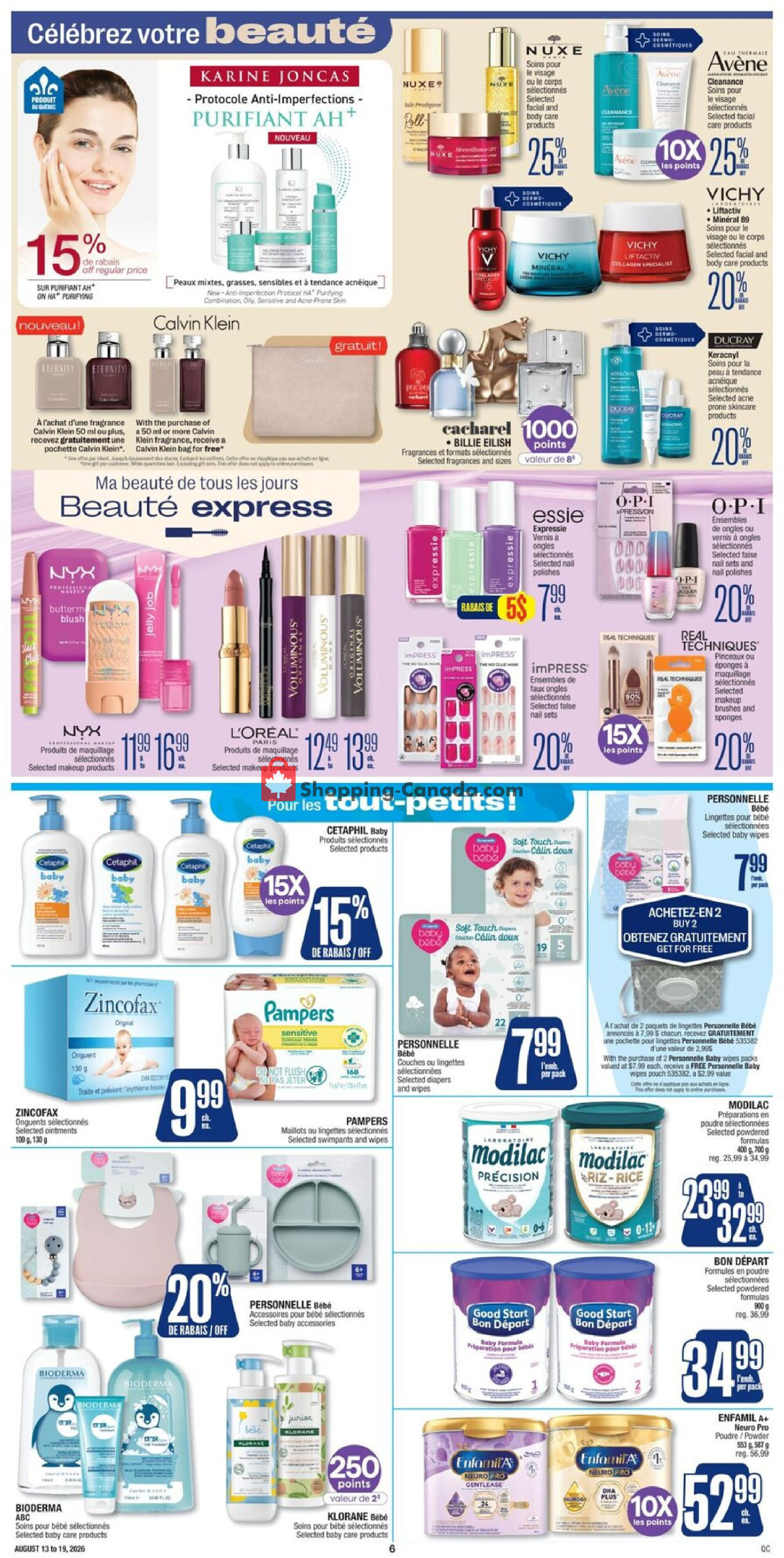 Jean Coutu Pharmacy flyer from Thursday August 13, 2026 to Wednesday August 19, 2026 - page 7